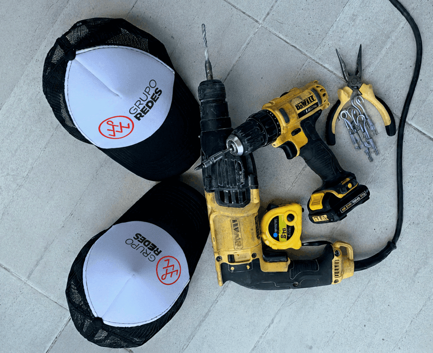 Herramientas profesionales y merchandising de Grupo Redes